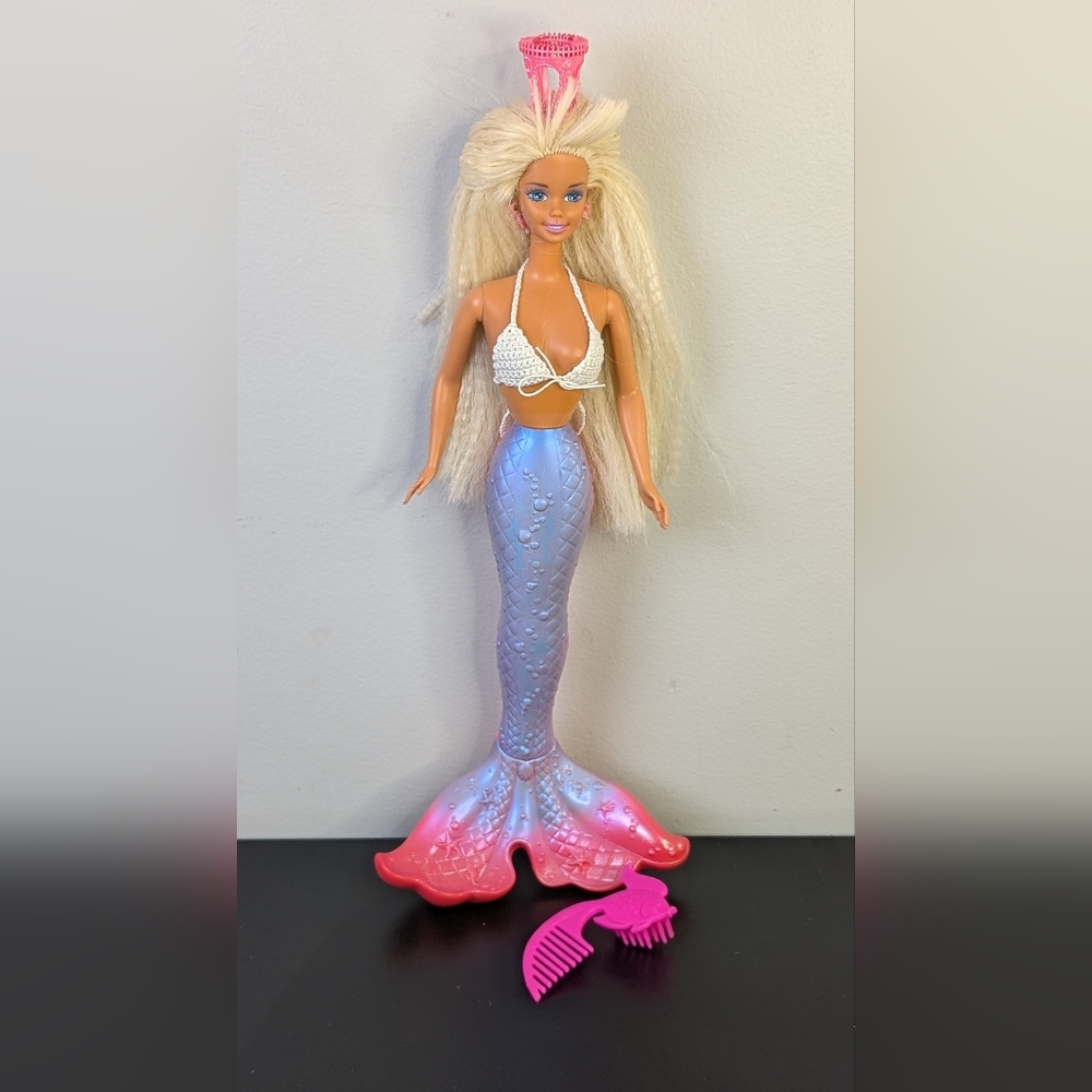 Barbie | Bubbling Mermaid Barbie, Crimped Hair, Vintage 1996